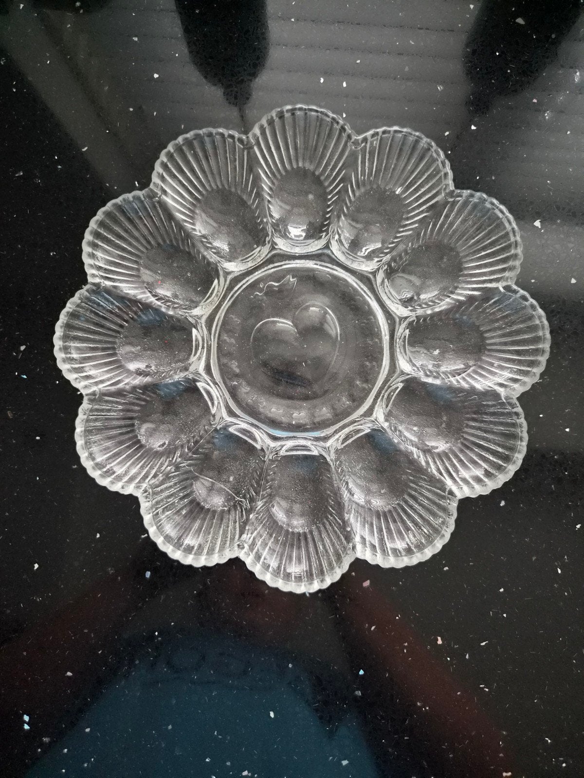 Glazen Eierschaal - Vintage Eierhouder voor 12 eieren, Huis en Inrichting, Ophalen of Verzenden