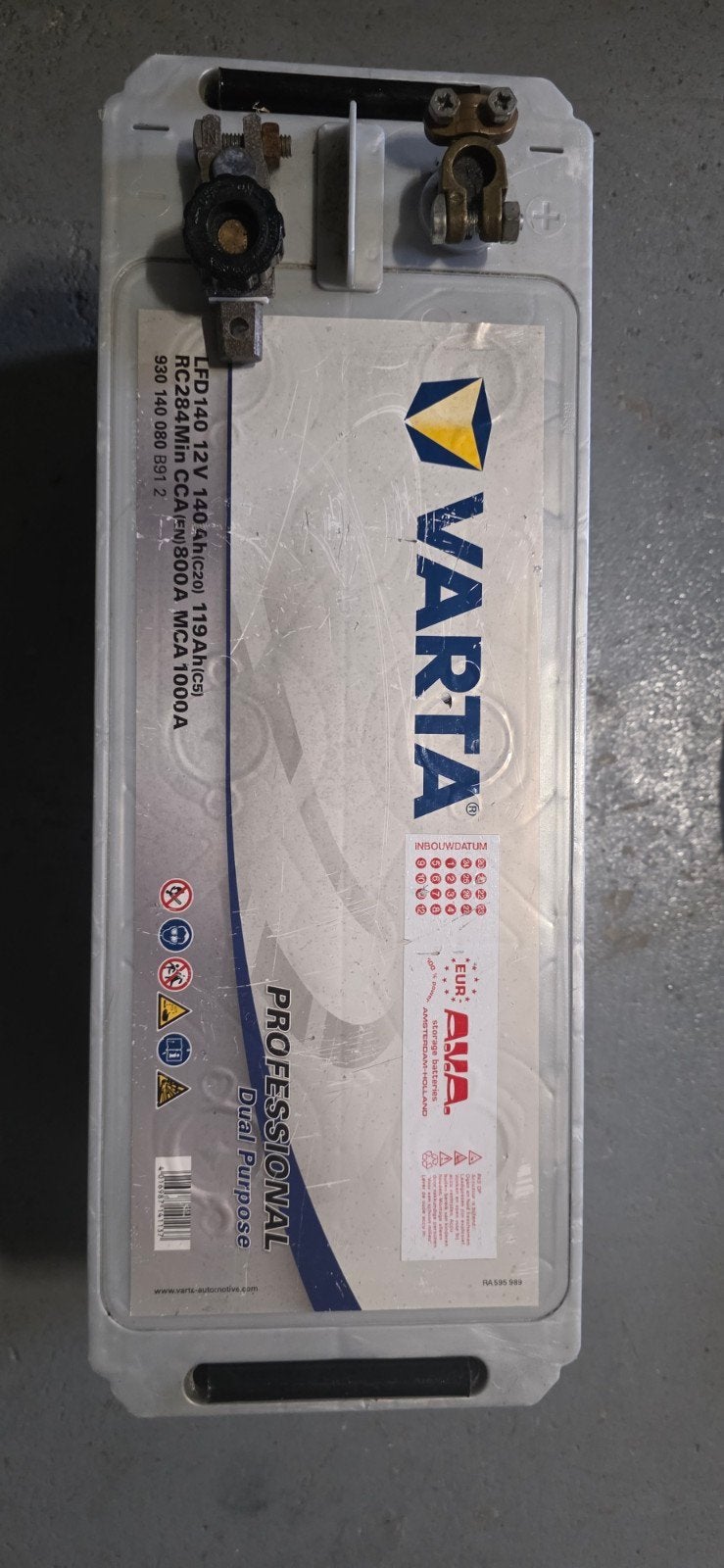 Varta Professional Dual Purpose LFD140 12V 140Ah accu, Auto-onderdelen, Accu's en Toebehoren, Ophalen, Gereviseerd