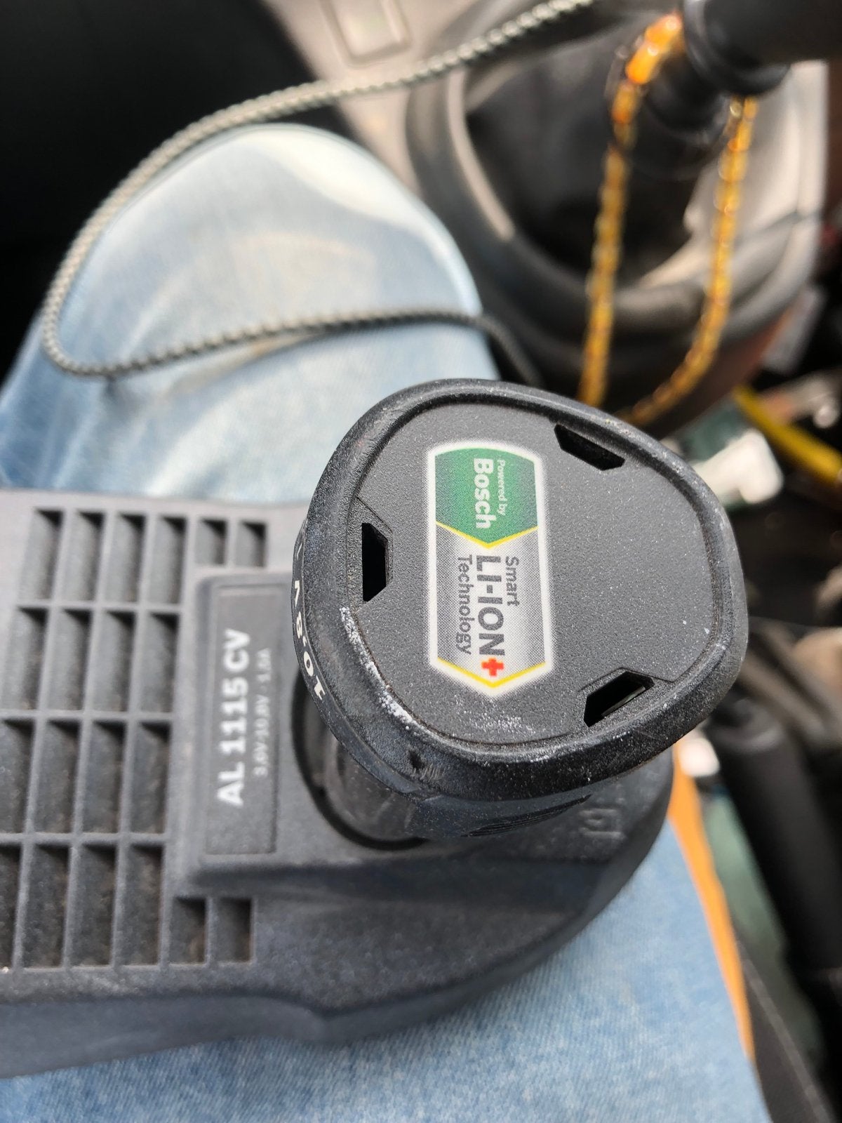Bosch AL 1115 CV Oplader met 10.8V Li-ION Accu, Ophalen of Verzenden, Gebruikt, Overige typen