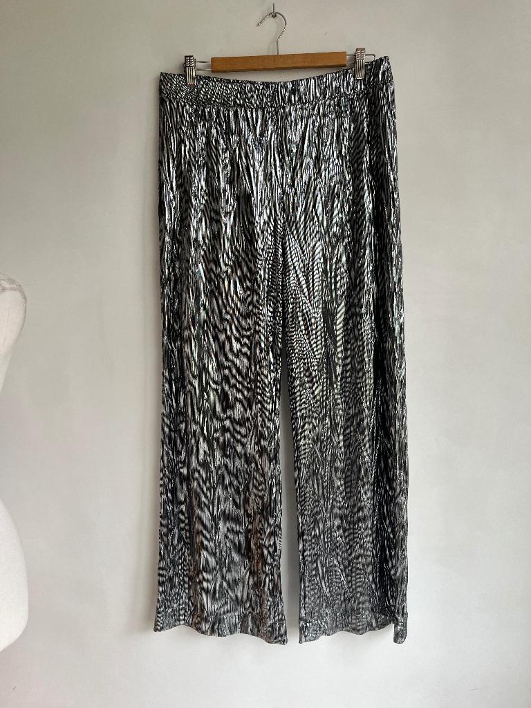 studio Anneloes broek maat xl zilver, Kleding | Dames, Broeken en Pantalons, Verzenden, Maat 46/48 (XL) of groter, Zo goed als nieuw