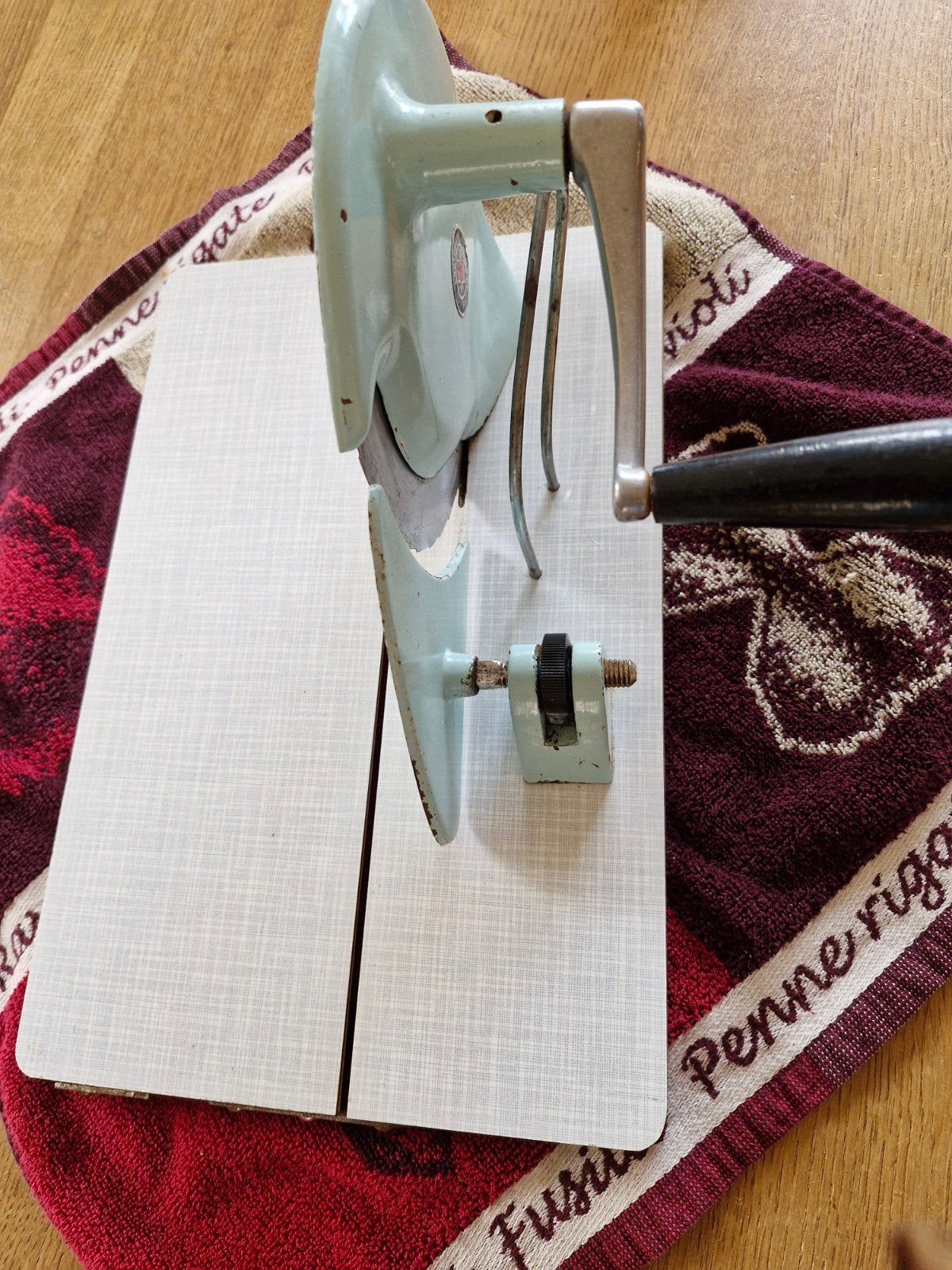 Antieke/vintage handmatige snijmachine, Ophalen of Verzenden