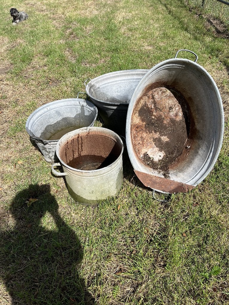 drie wasteilen en een weckketel, Ophalen, Gebruikt