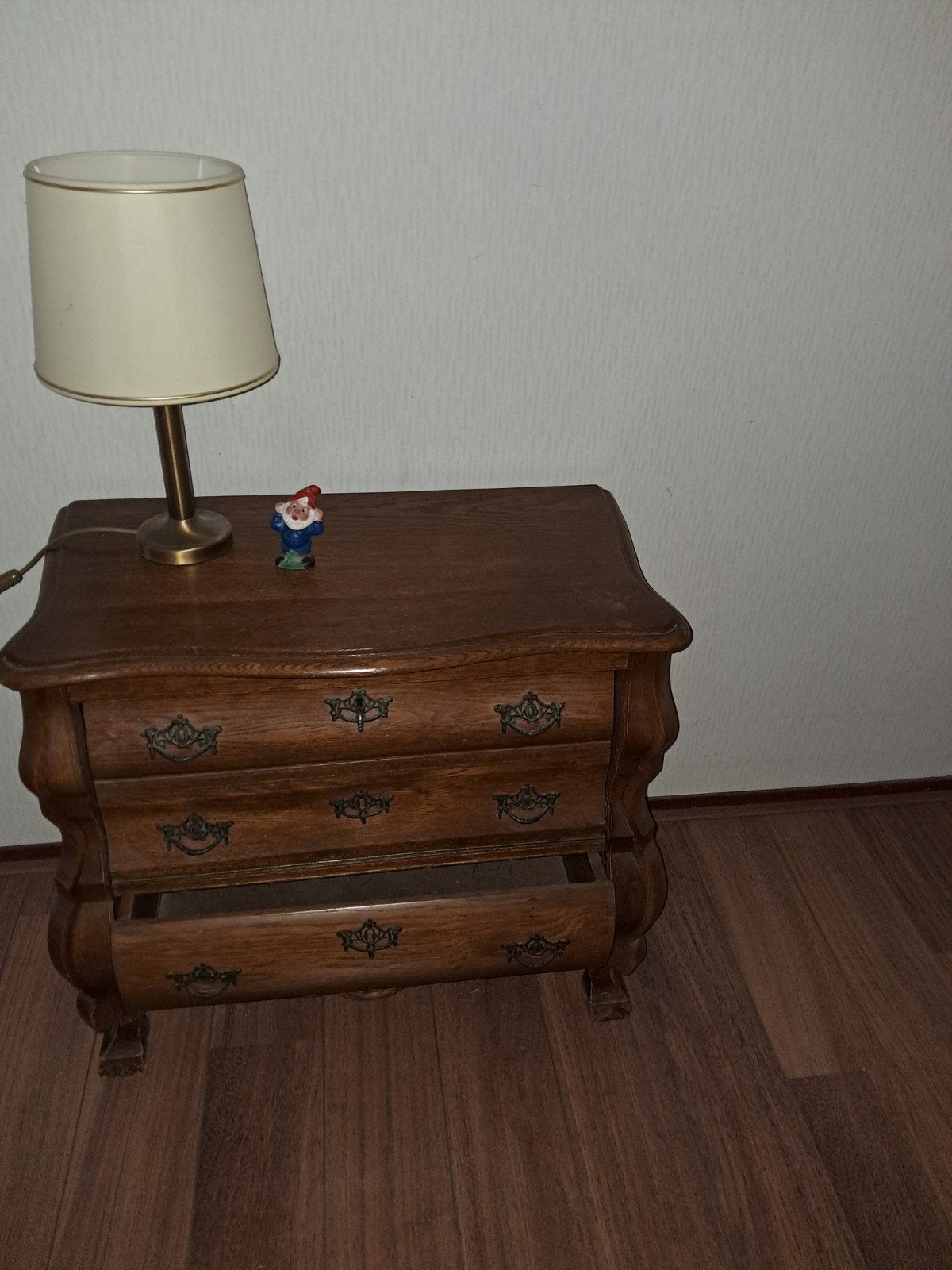 Houten kastje met lade en klep - Vintage stijl, Antiek en Kunst, Antiek | Meubels | Kasten, Ophalen