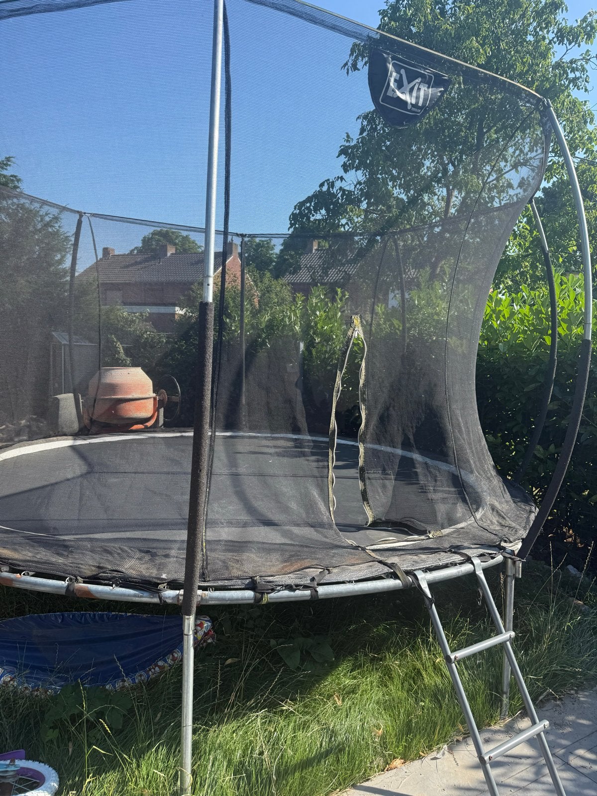 Exit Trampoline met veiligheidsnet en ladder, Ophalen, Gebruikt
