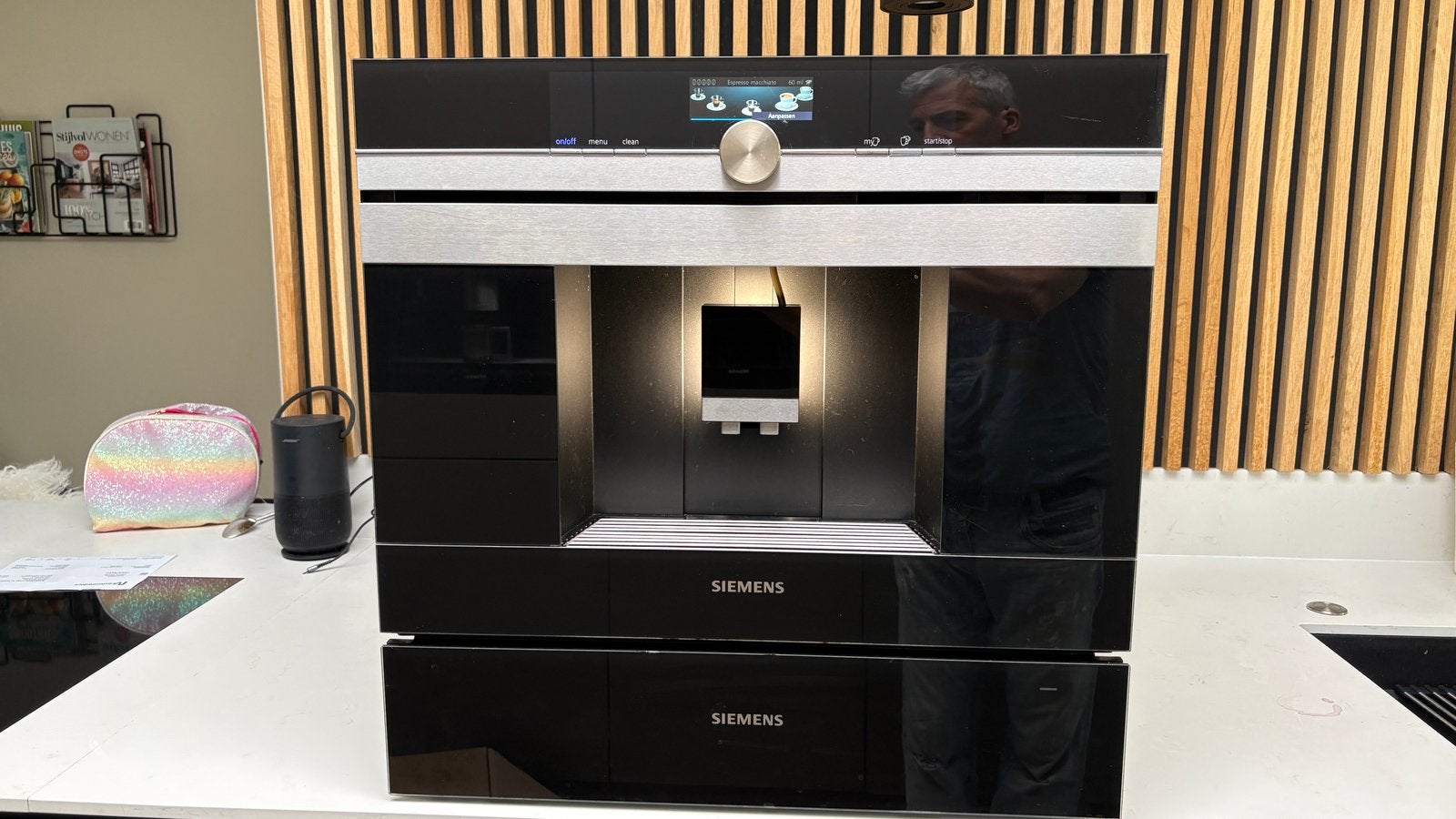 Siemens studioline koffiemachine (en warmhoudlade, los), Gebruikt, 10 kopjes of meer, Koffiemachine, Koffiebonen