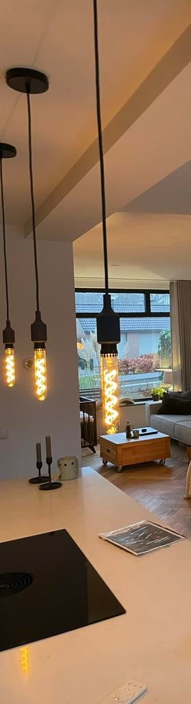 Moet weg: 3st. Muuto E27 pendant hanglamp incl. Lichtbron, Ophalen, Zo goed als nieuw