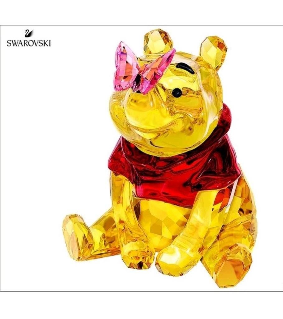 Swarovski 3 x Winnie , vlinder , honingpot , rood truitje, Verzamelen, Swarovski, Ophalen of Verzenden, Nieuw, Figuurtje