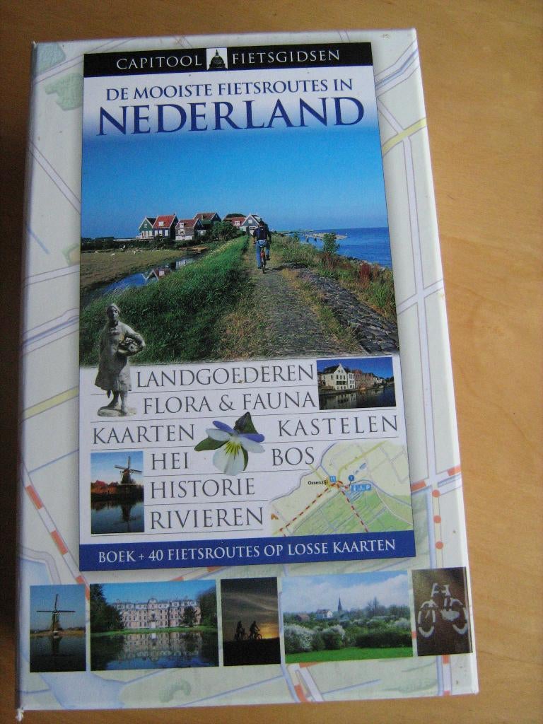 fietsroutes Nederland, uitgave Capitool, casette,boek,dvd., Boeken, Reisgidsen, Capitool, Fiets- of Wandelgids, Ophalen of Verzenden