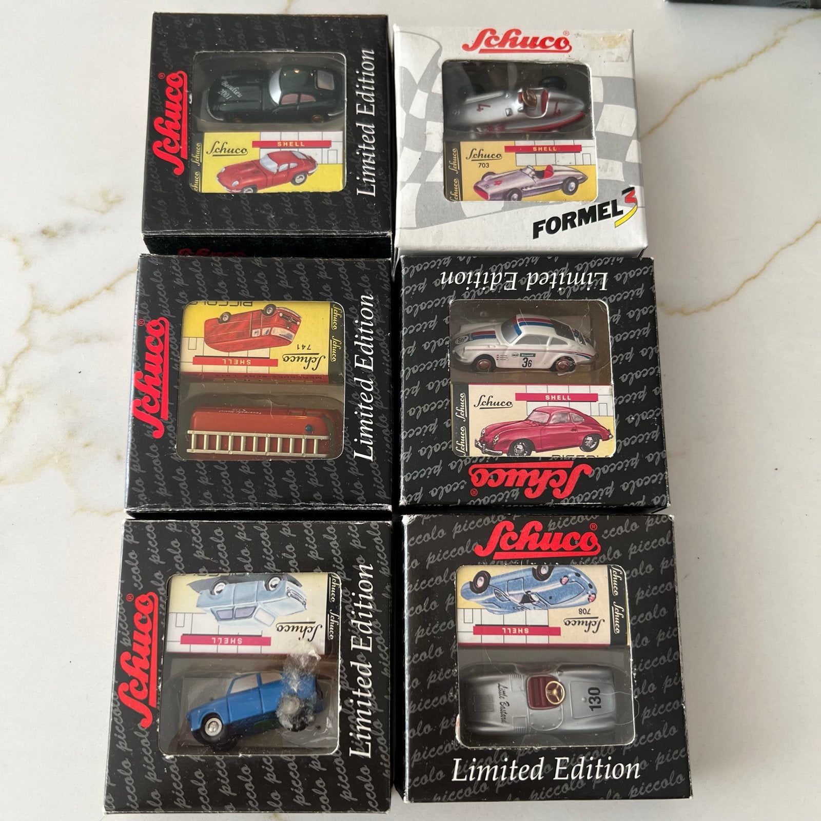 Schuco Piccolo Limited Edition modelauto's (6 stuks), Verzenden, Zo goed als nieuw, Auto, Schuco
