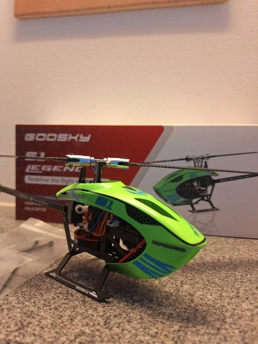 Minihelikopter Goosky S1 Legend, Ophalen of Verzenden, Zo goed als nieuw, Helikopter