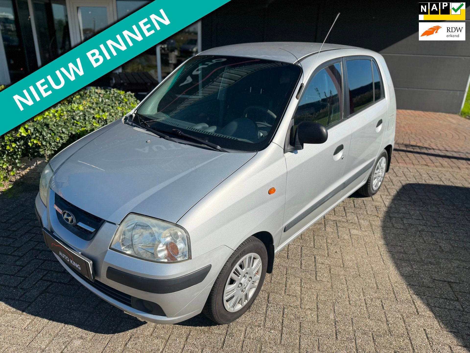 Hyundai Atos 1.1i Active Cool AIRCO LAAG KM APK+NAP, Voorwielaandrijving, Stof, 4 cilinders, Origineel Nederlands