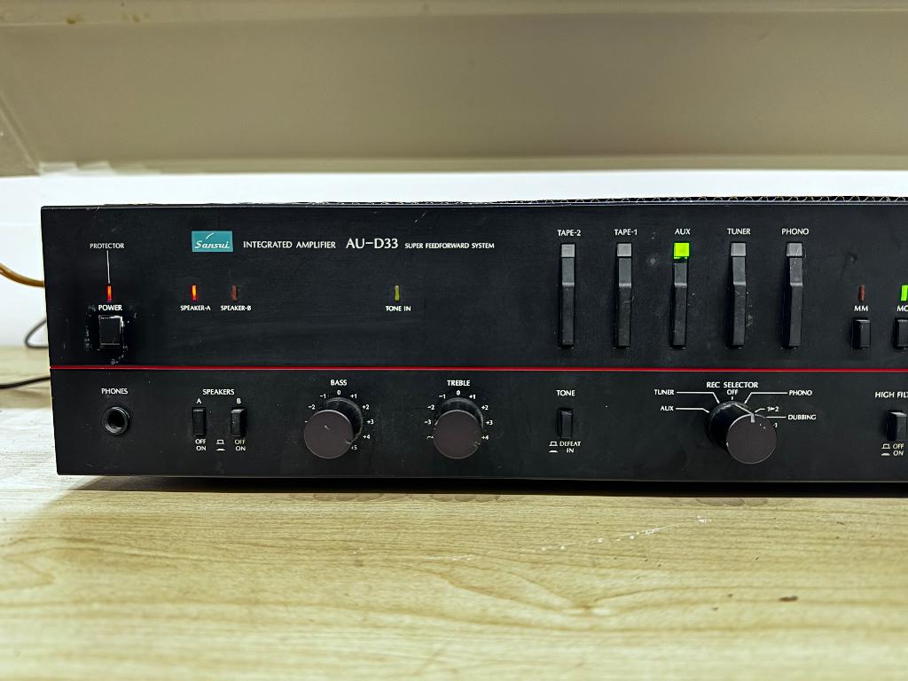 ✅ Sansui Integrated Ampifier AU-D33, Audio, Tv en Foto, Versterkers en Receivers, Overige merken, Refurbished, Ophalen of Verzenden