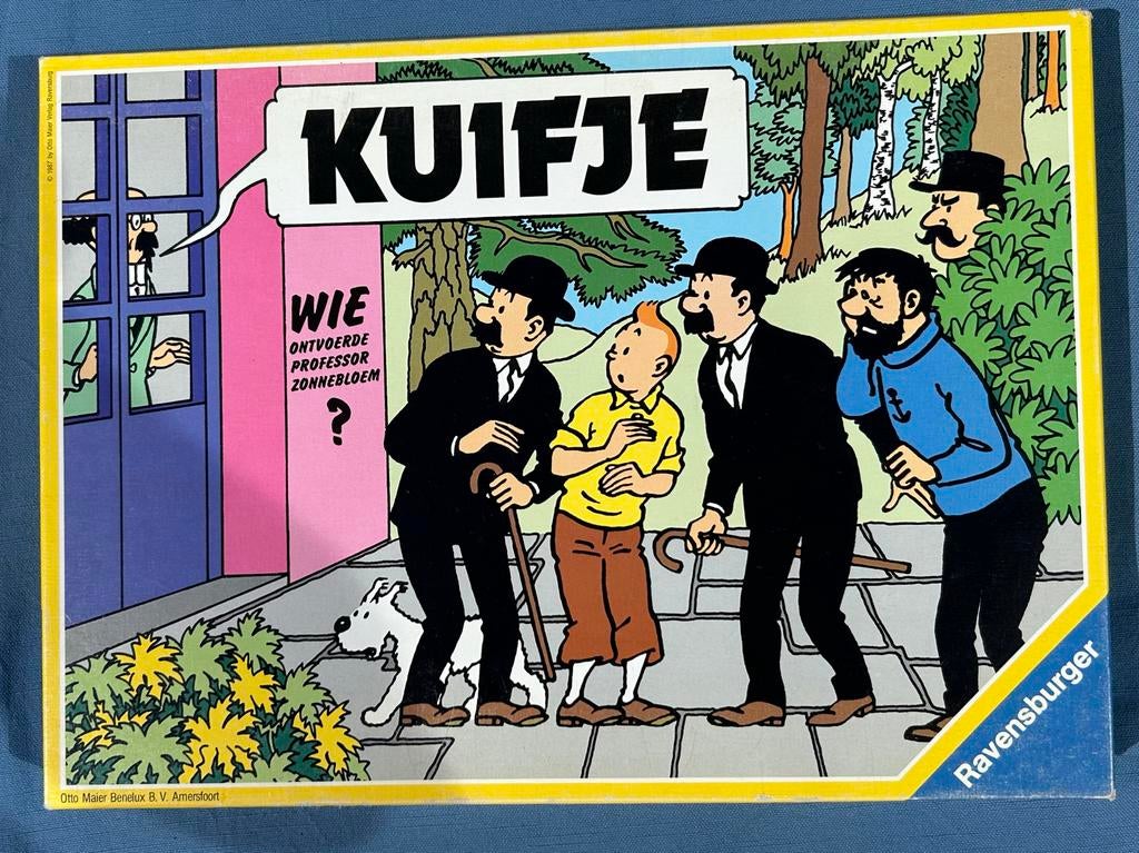 Kuifje: Wie ontvoerde Professor Zonnebloem? Detective spel, Een of twee spelers, Ophalen of Verzenden, Zo goed als nieuw