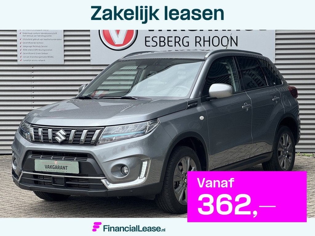 Suzuki Vitara 1.4 Boosterjet Select Smart Hybrid NAV/CAM,STO, 12 maanden, Stof, Gebruikt, Zwart