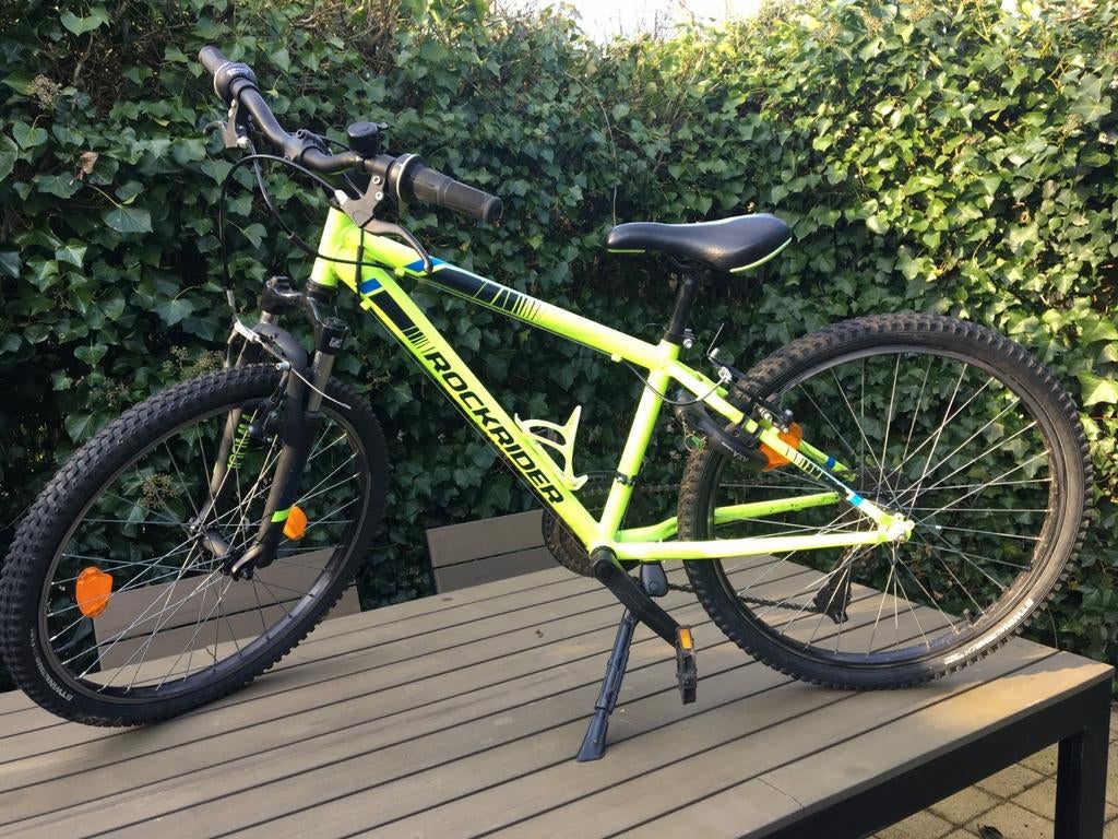 Decathlon B'twin Rockrider MTB 24 inch met standaard en spat, Fietsen en Brommers, Fietsen | Jongens, Ophalen, Zo goed als nieuw