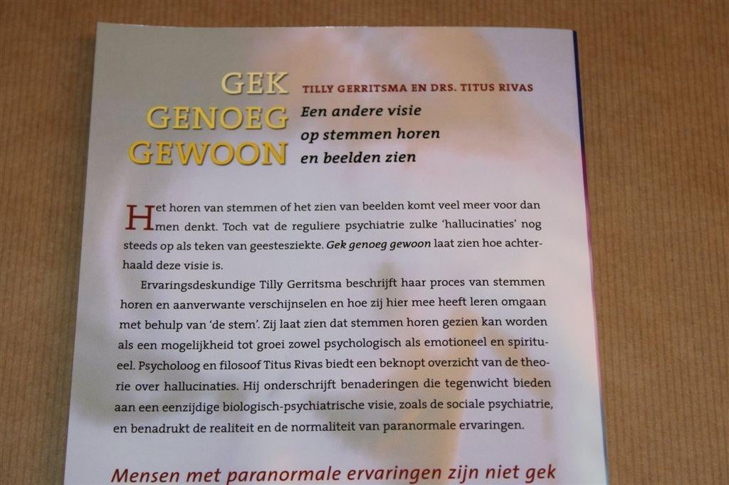 Gek Genoeg Gewoon — Visie op Stemmen Horen, Ophalen of Verzenden, Gelezen, Overige onderwerpen, Achtergrond en Informatie