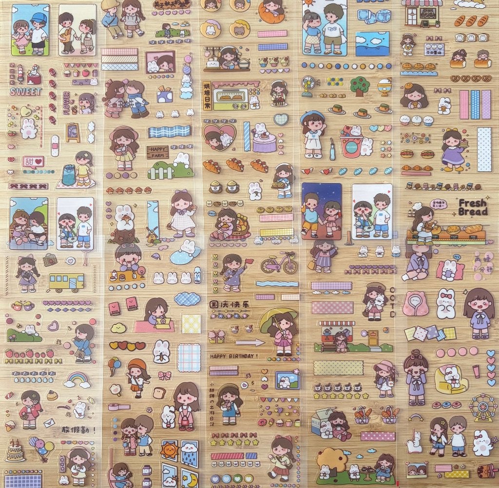 Kawaii kleine stickers, Verzenden, Nieuw, Meerdere stickers