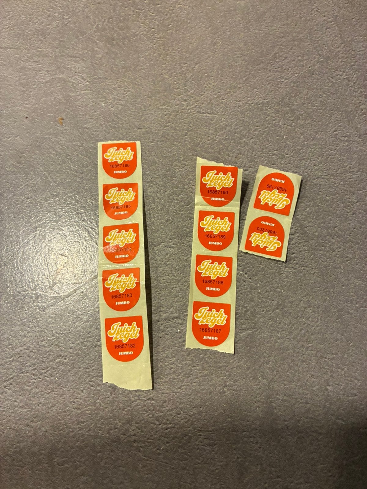 11 Jumbo Juiche zegels, Jumbo, Ophalen of Verzenden