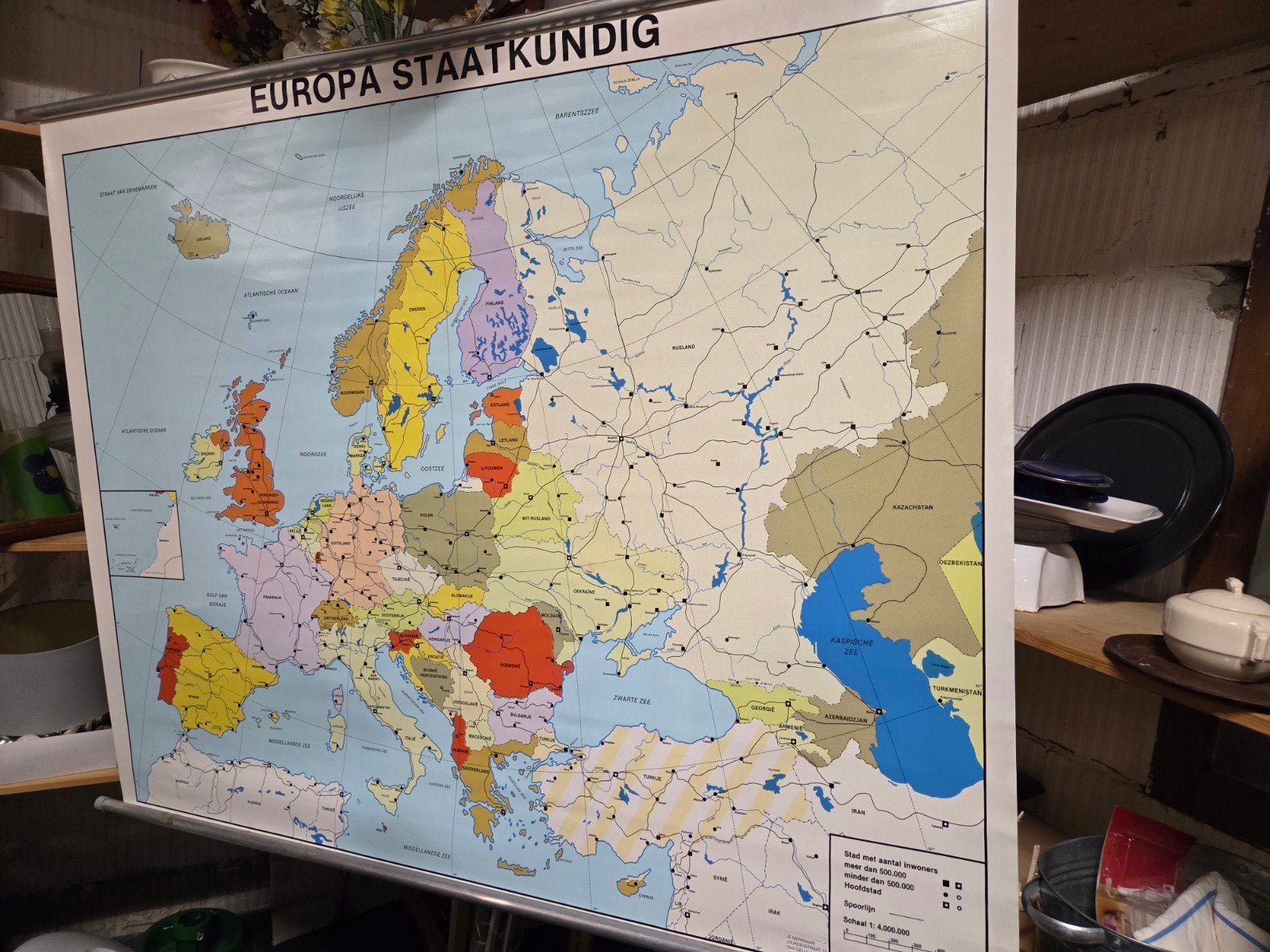 Kaart Europa op zeil, Ophalen, A1 t/m A3, Film en Tv