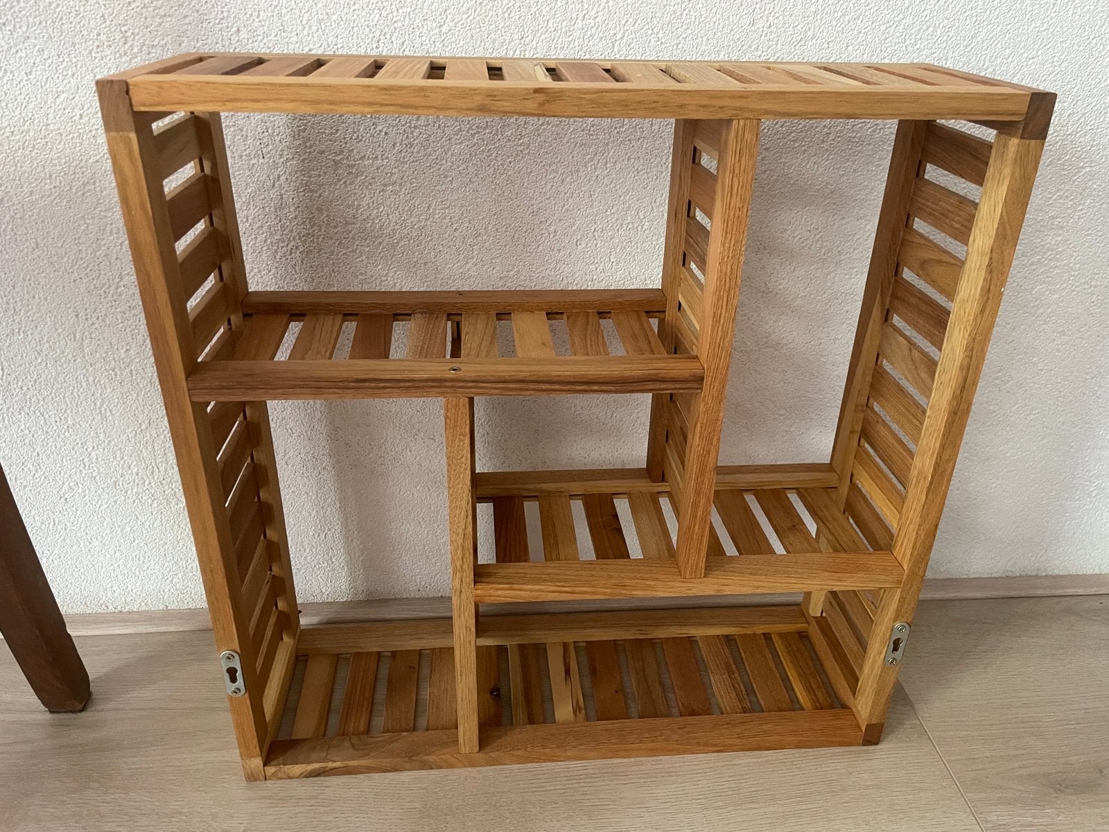 Houten wandrek / kruidenrekje met meerdere vakken, Ophalen, Zo goed als nieuw