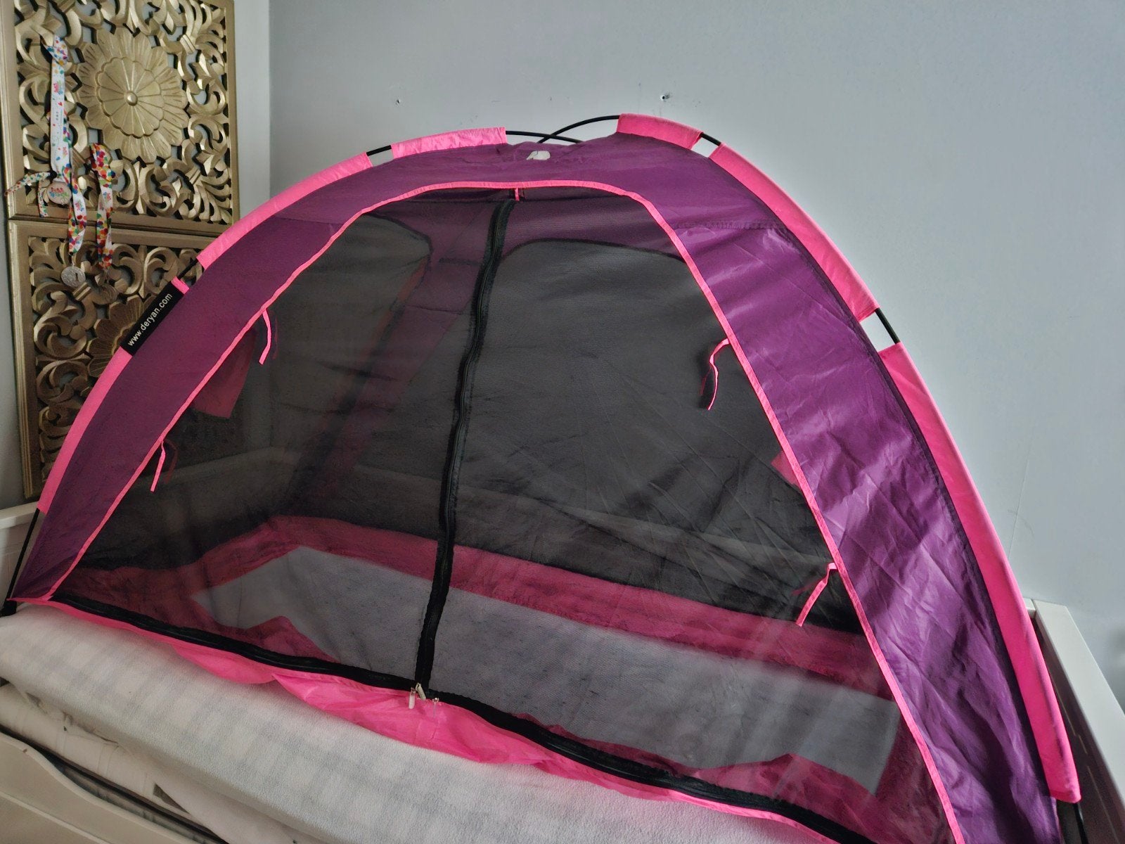 Roze Deryan bedtent, Ophalen of Verzenden