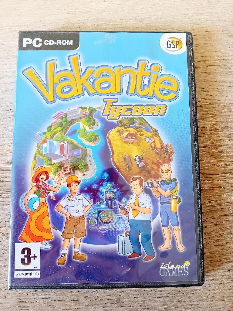 PC spel op CD-Rom Vakantie Tycoon, Ophalen, Gebruikt, 1 speler, Vanaf 3 jaar