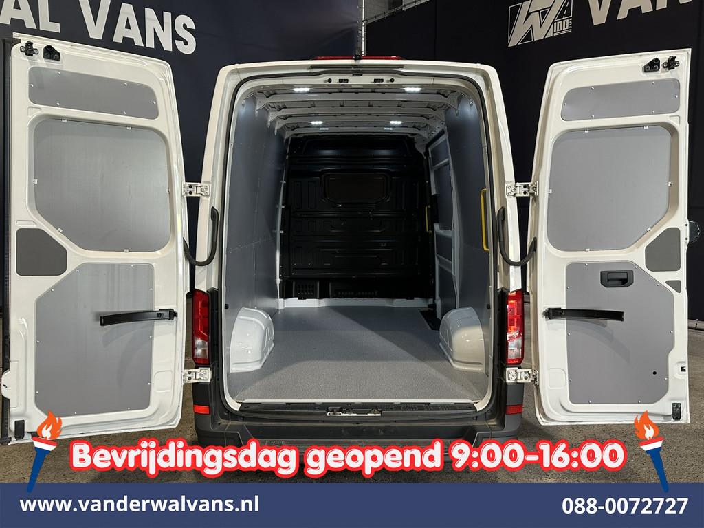 Volkswagen Crafter 2.0 TDI 141pk L3H3 L2H2 Euro6 Airco | Cam, Auto's, Bestelauto's, Voorwielaandrijving, Stof, Gebruikt, 4 cilinders