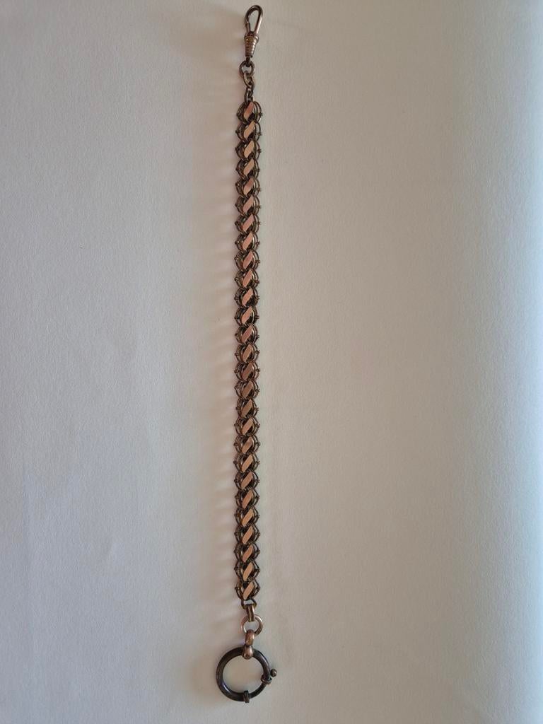 Doublé zakhorlogeketting - 26 cm lang, Ophalen of Verzenden