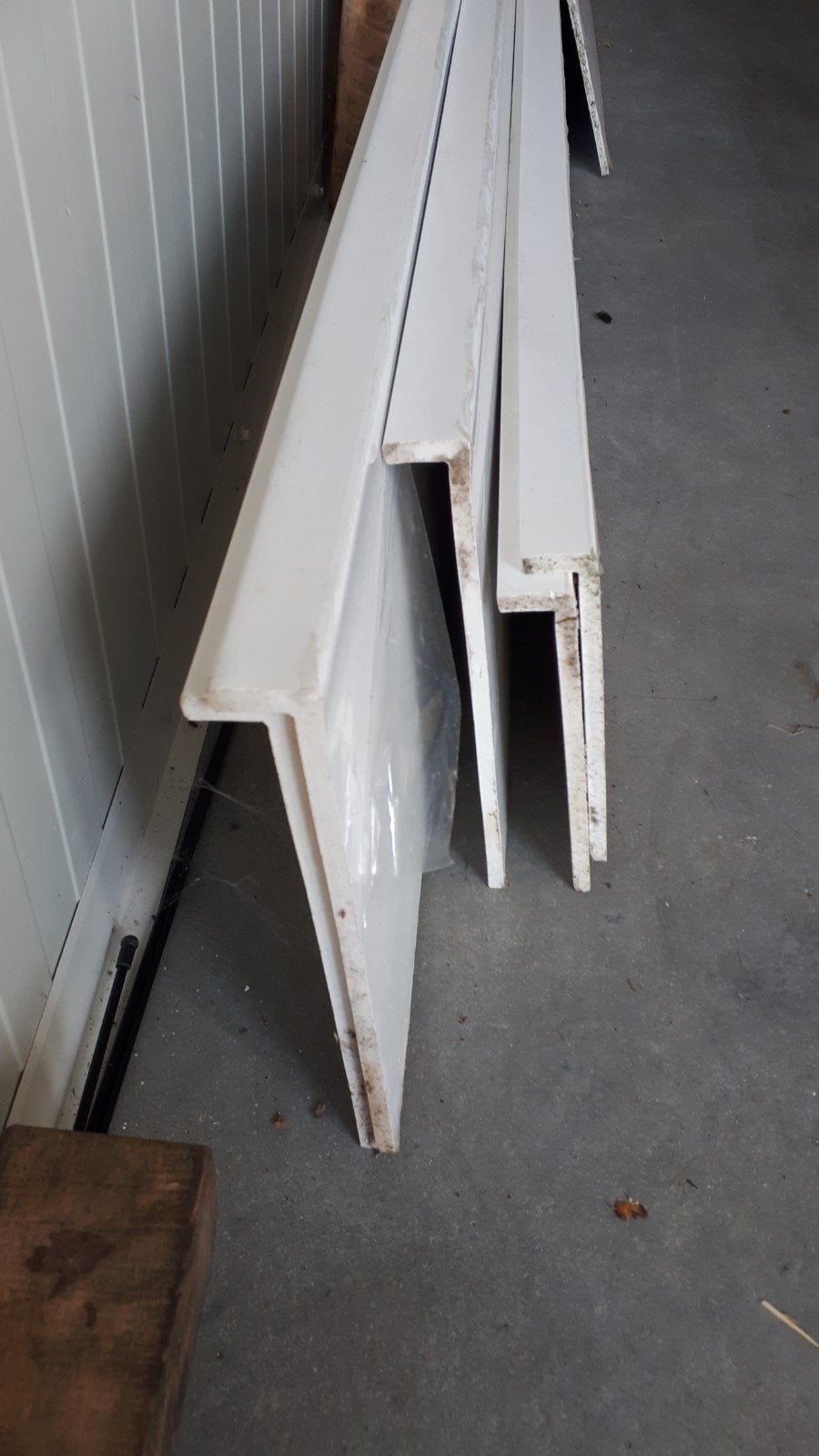 Kunststof boei planken  wit van kleur, Ophalen, Nieuw, Kunststof, Plinten