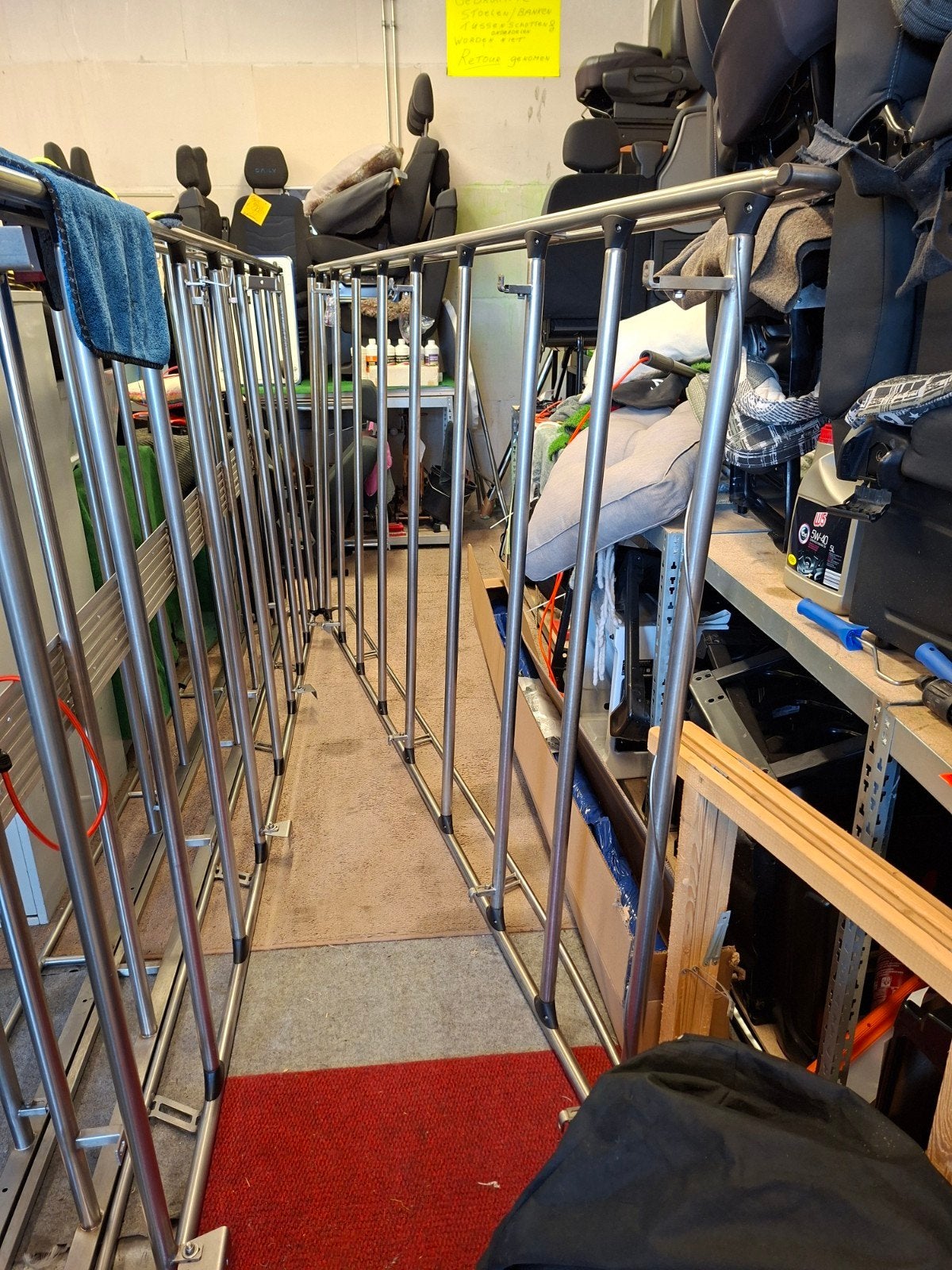 Mercedes Vito W447 Imperiaal RVS Equinox Ladderrol Windspira, Ophalen, Zo goed als nieuw