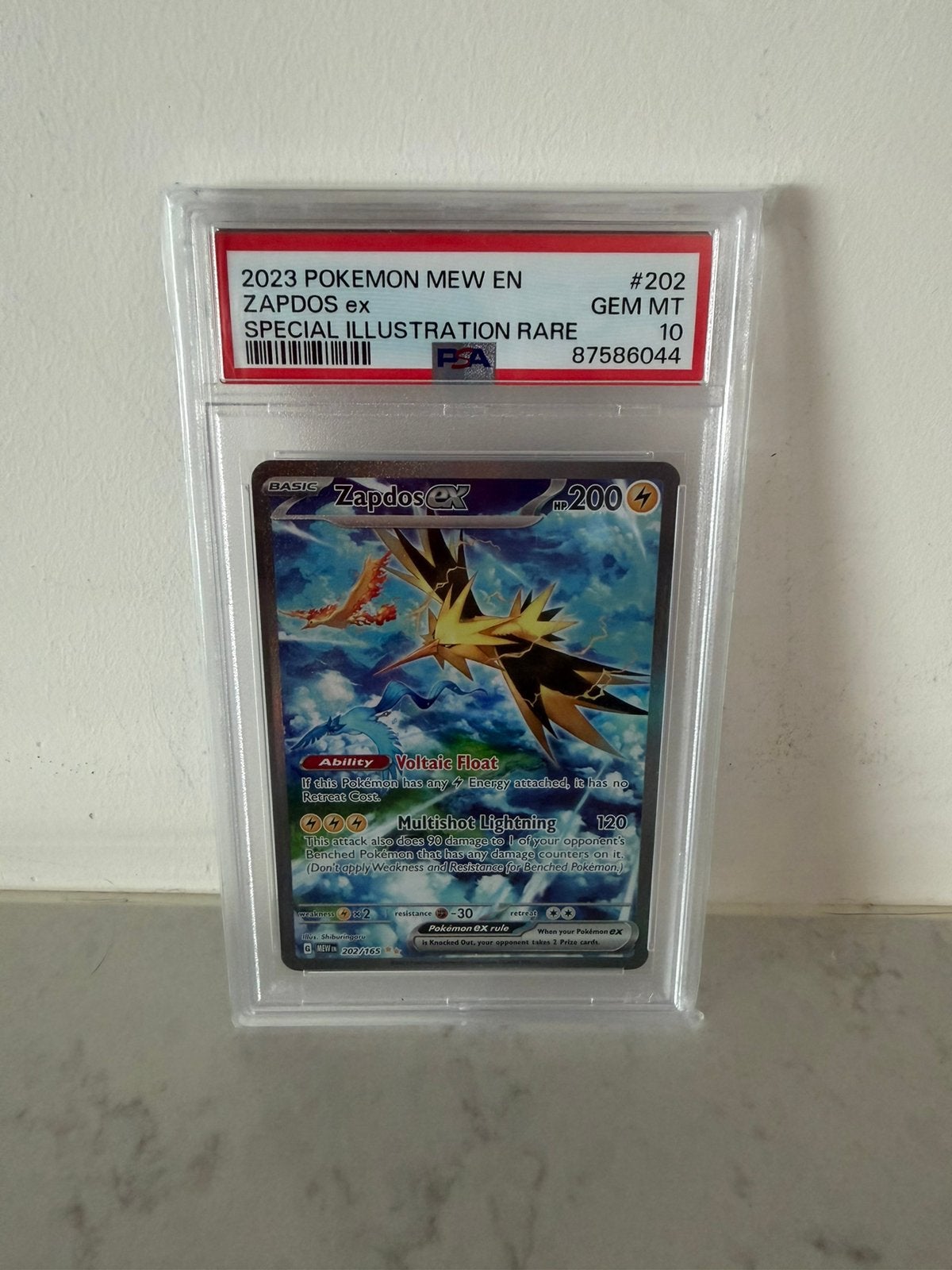 2023 Pokémon Zapdos ex Special Illustration Rare PSA 10, Ophalen of Verzenden, Nieuw, Losse kaart