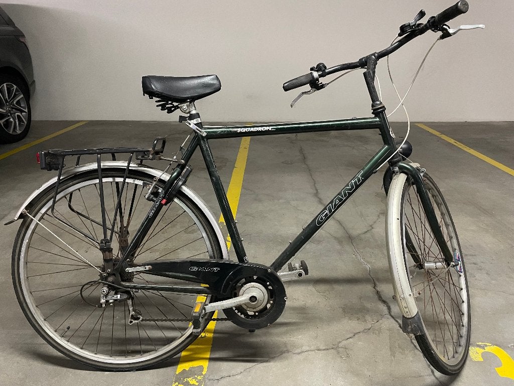 herenfiets, Gebruikt, Velgrem, Versnellingen, 65 cm of meer