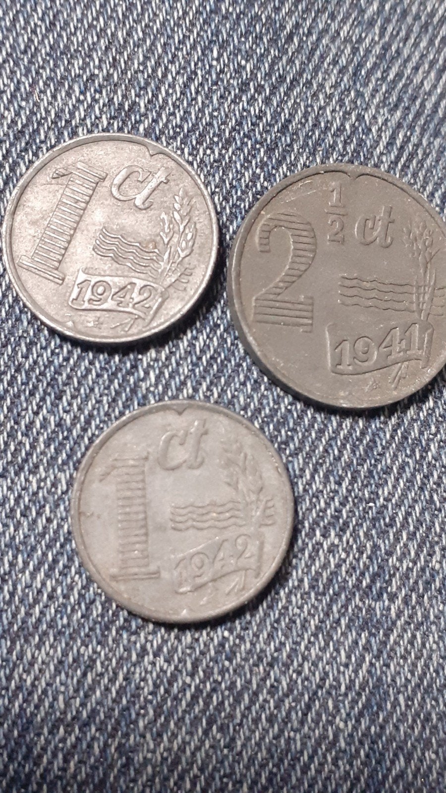 Zinken oorlogsmunten voor 4 euro Inc verzendkosten, Postzegels en Munten, Munten | Nederland, Verzenden, Koningin Wilhelmina