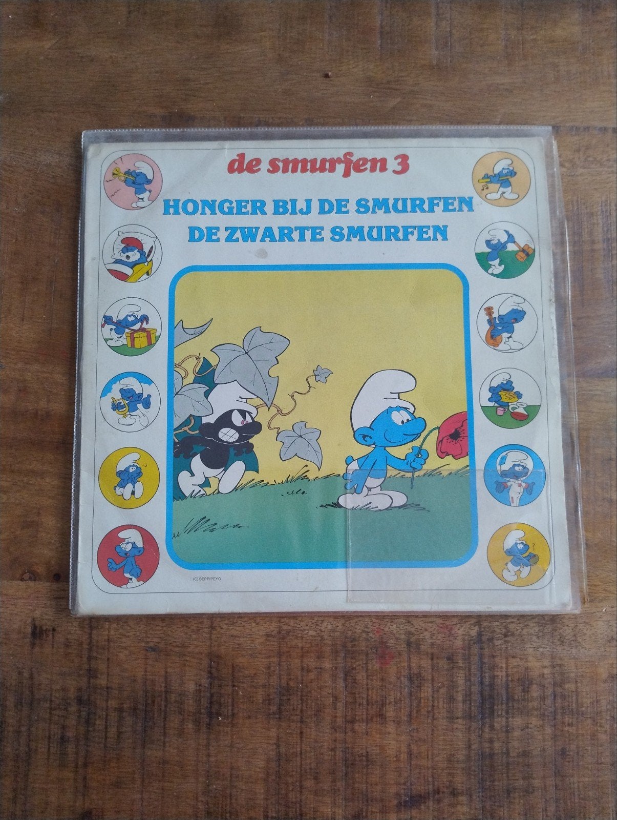 De Smurfen 3 LP - Honger bij de Zwarte Smurfen, Ophalen of Verzenden, Gebruikt, Verschillende Smurfen, Overige typen