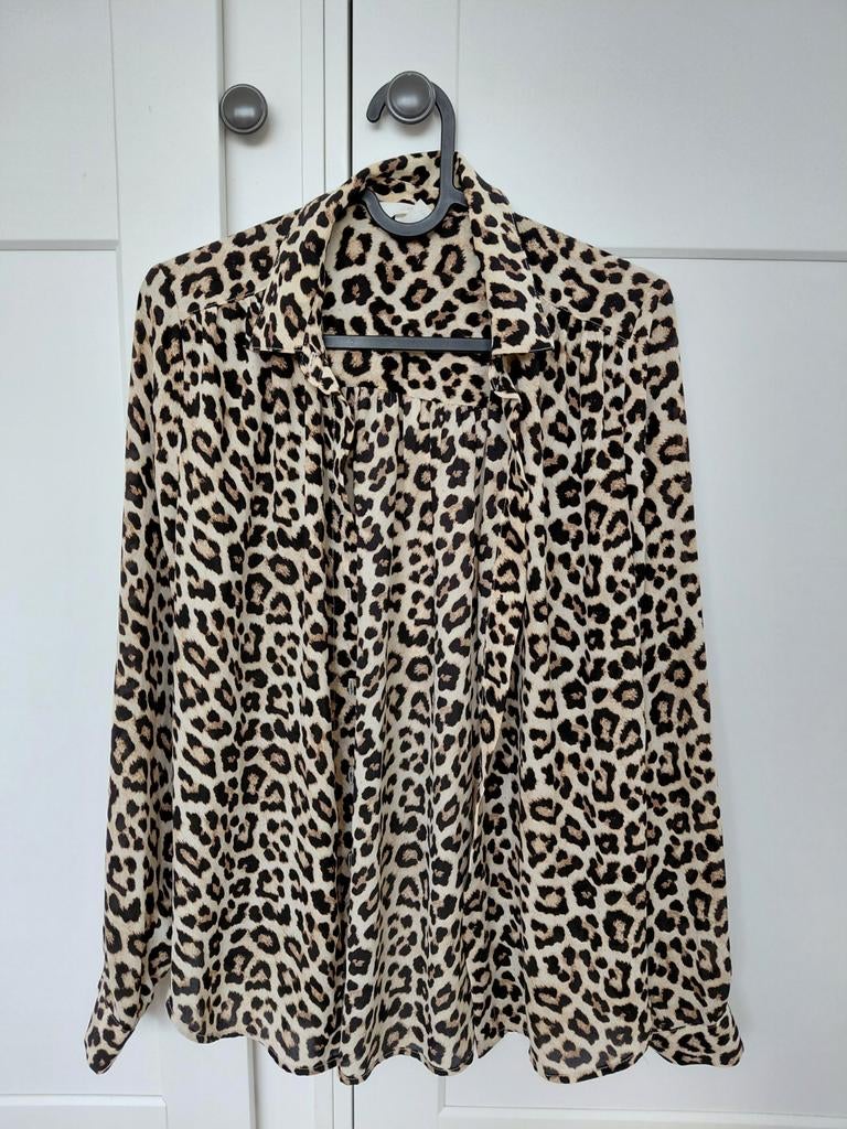 Panter blouse van H&M, H&M, Bruin, Ophalen of Verzenden, Zo goed als nieuw