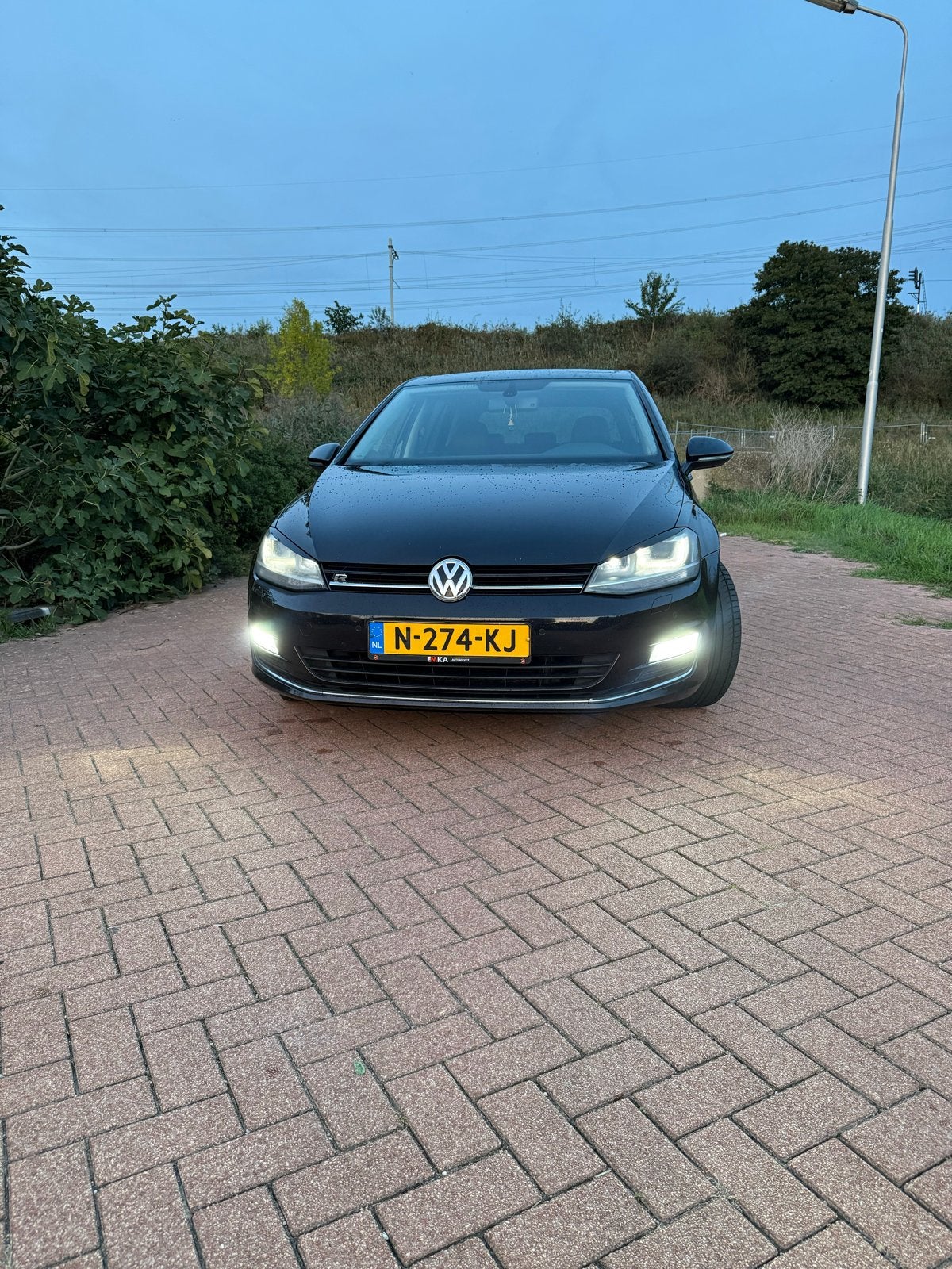Volkswagen Golf 1.4 TSI 90KW DSG 2013 Zwart, Auto's, Zwart, 4 cilinders, Leder en Stof, 1395 cc