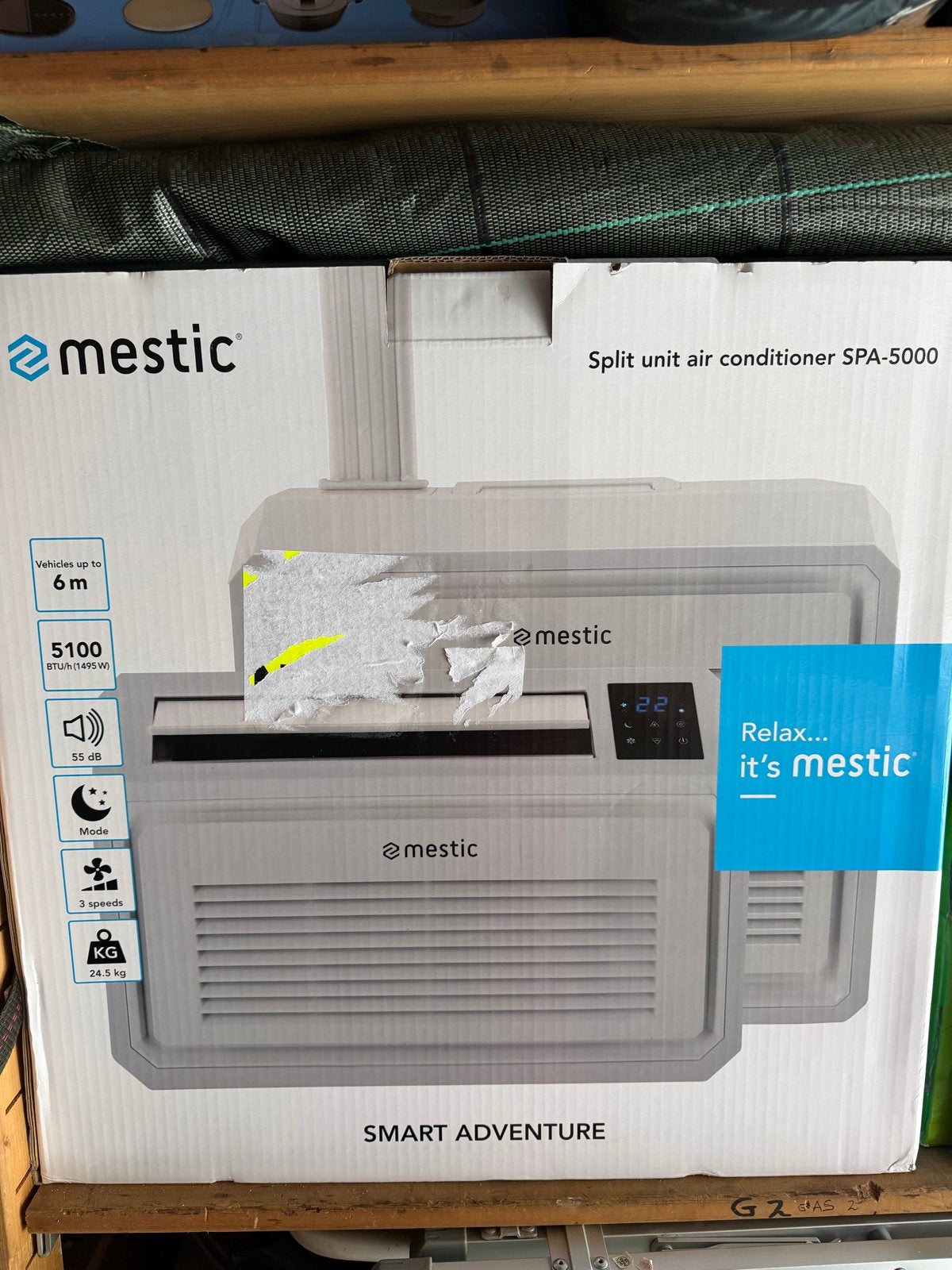 Mestic Split unit airconditioner SPA-5000 14 dagen gebruikt, Ophalen of Verzenden, Zo goed als nieuw
