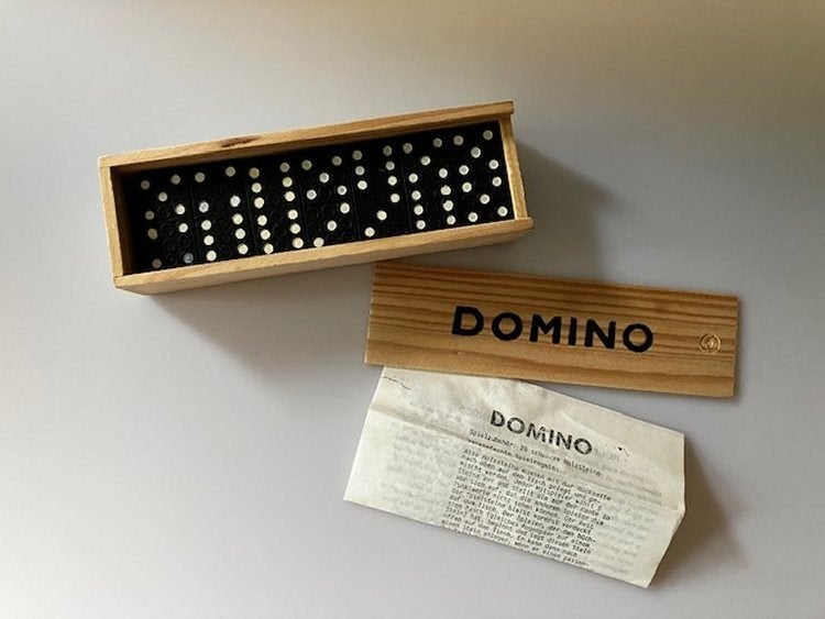 Domino, Drie of vier spelers, Ophalen of Verzenden, Zo goed als nieuw