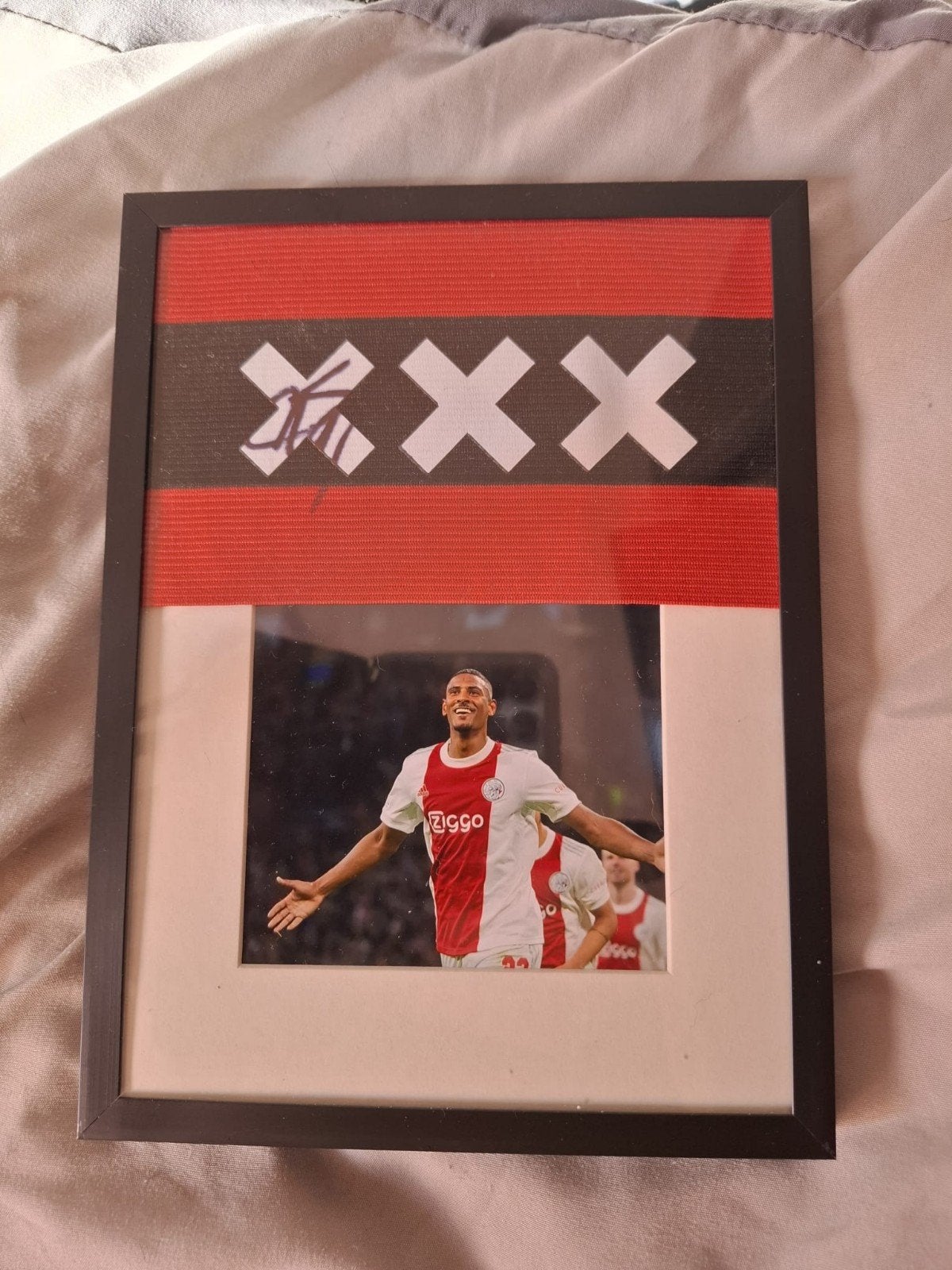 Gesigneerde ajax aanvoerdersband Haller, Ophalen of Verzenden, Ajax, Shirt