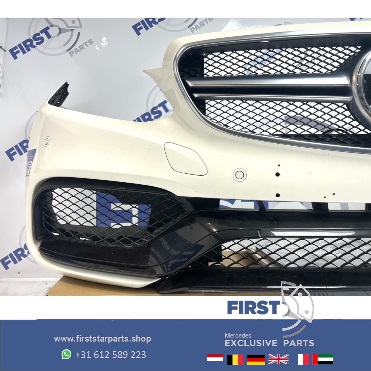 W212 S212 E63 AMG VOORBUMPER WIT COMPLETE BUMPER origineel M, Gebruikt, -, Voor, Ophalen of Verzenden
