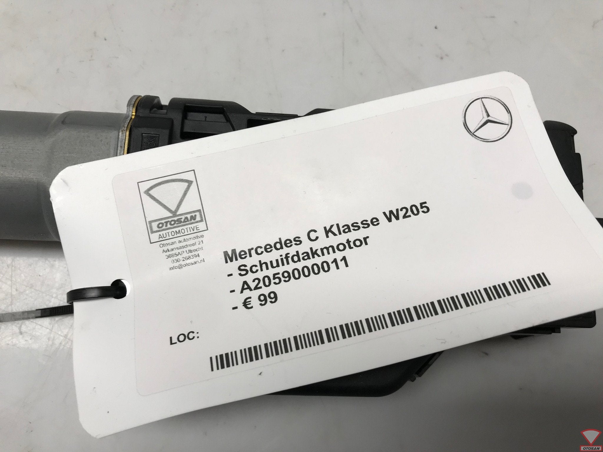 mercedes c klasse w205 schuifdakmotor a2059000011, Auto-onderdelen, Elektronica en Kabels, Gebruikt, Mercedes-Benz AG, Mercedes-Benz