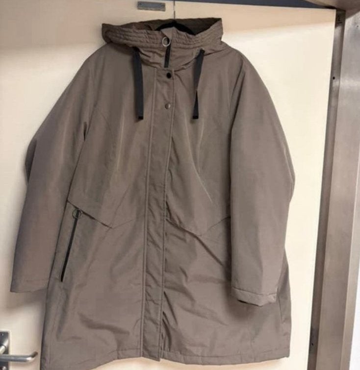 Ms Mode winterjas dames plus size 52, Ophalen of Verzenden, Zo goed als nieuw, Beige, Jas of Mantel