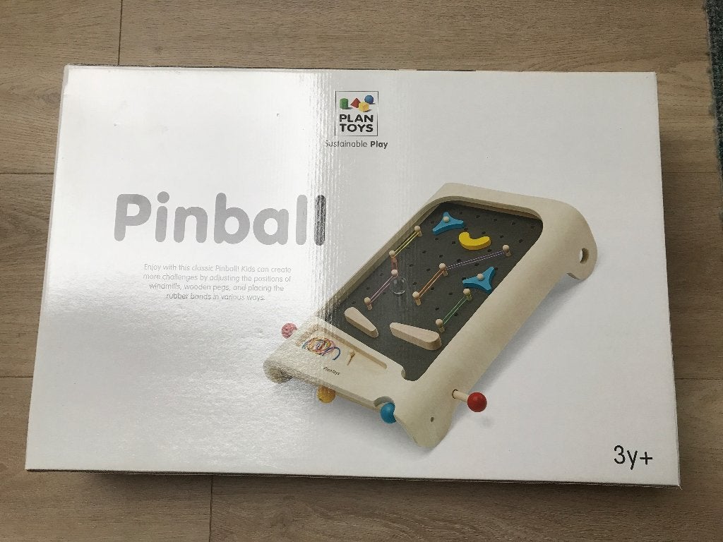 Plan Toys - Houten pinbal spel, Kinderen en Baby's, Speelgoed | Houten speelgoed, Ophalen of Verzenden, Zo goed als nieuw, Overige typen