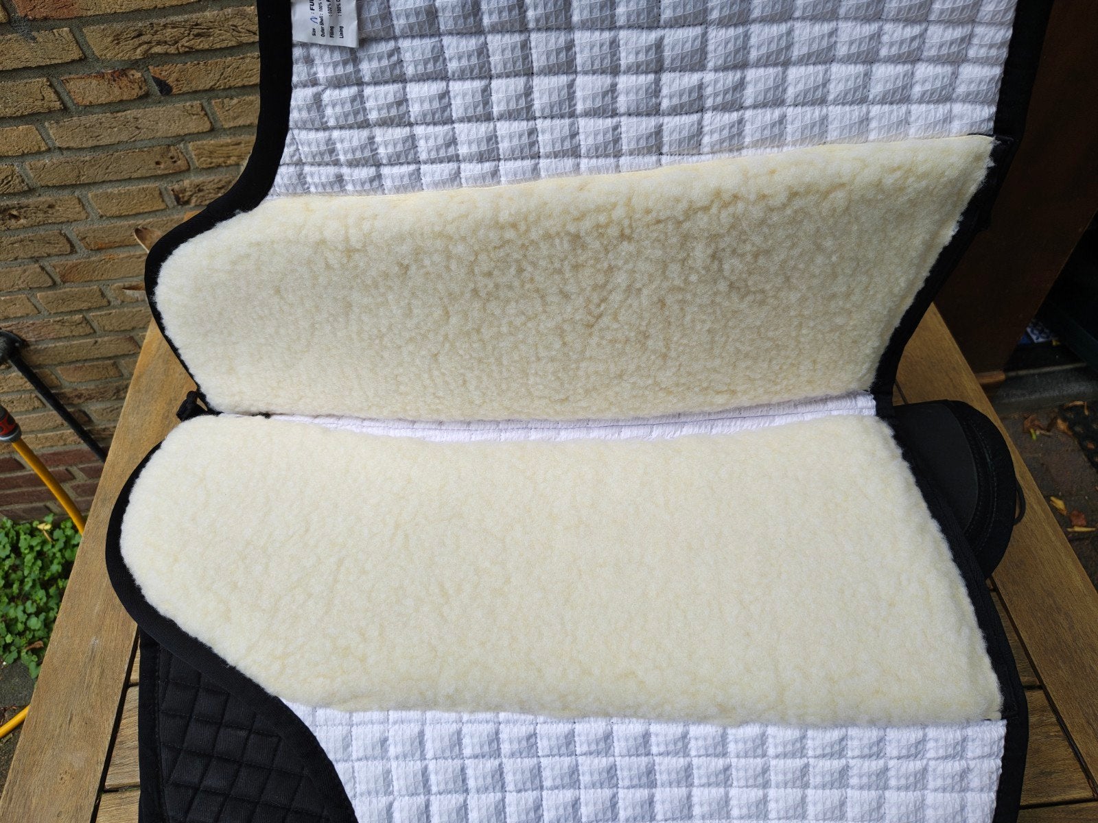 Nieuwe Kerbl boomlooszadel pad met inlages en bont full, Full (L), Nieuw, Ophalen of Verzenden, Zwart