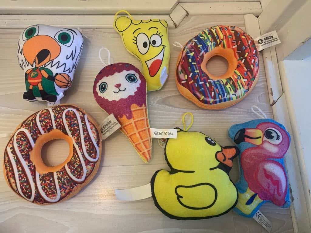 Leuke pluche speeltjes voor honden - set van 7, Ophalen of Verzenden, Nieuw