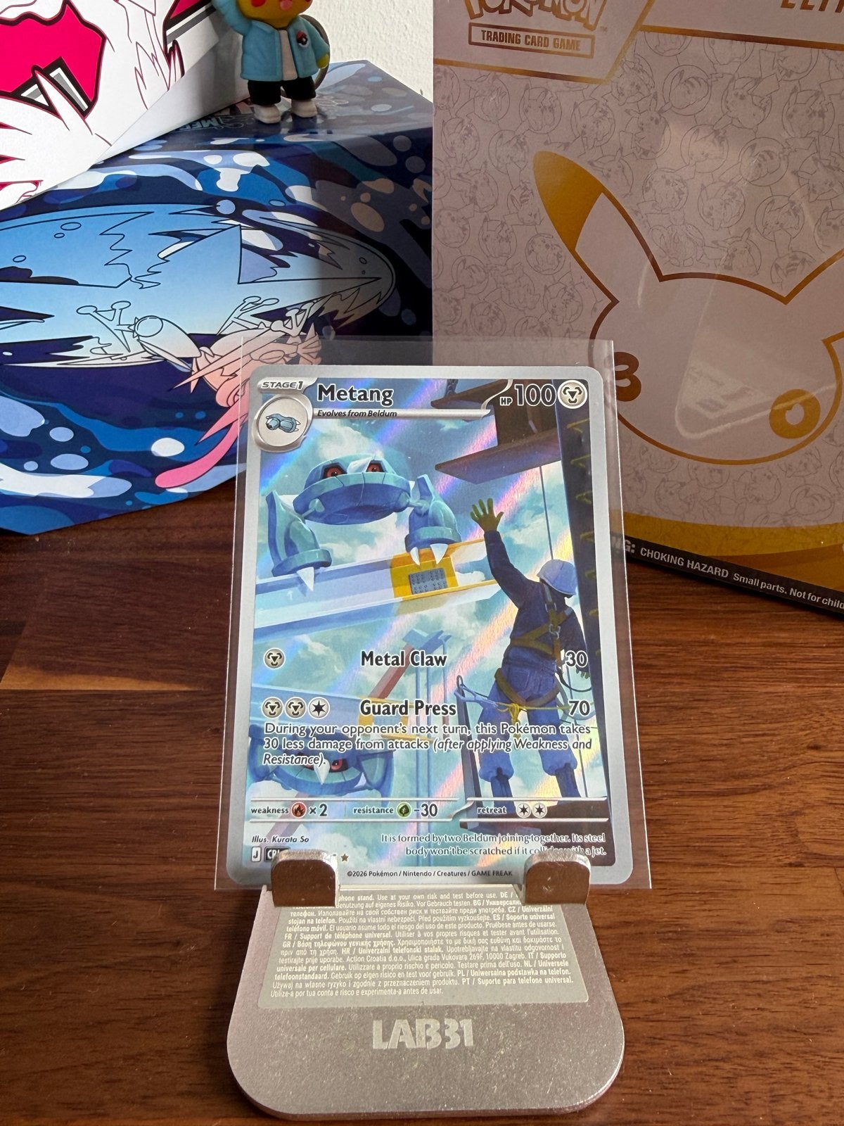 Metang 094/086 Illustration Rare Chaos Rising Pokémon, Ophalen of Verzenden, Nieuw, Losse kaart, Foil