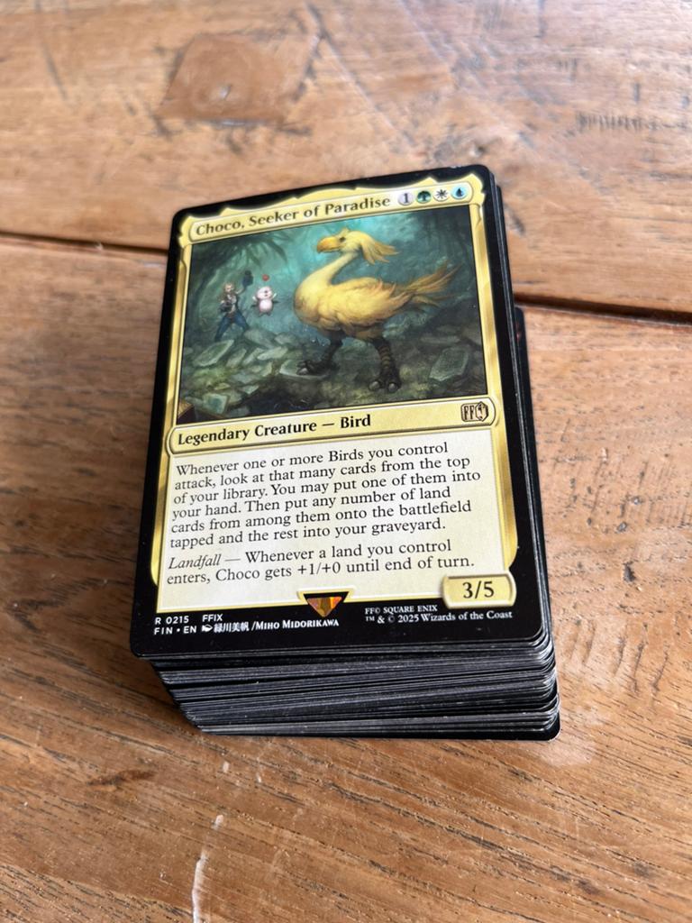 Magic the gathering deck choco, Ophalen of Verzenden, Zo goed als nieuw, Speeldeck