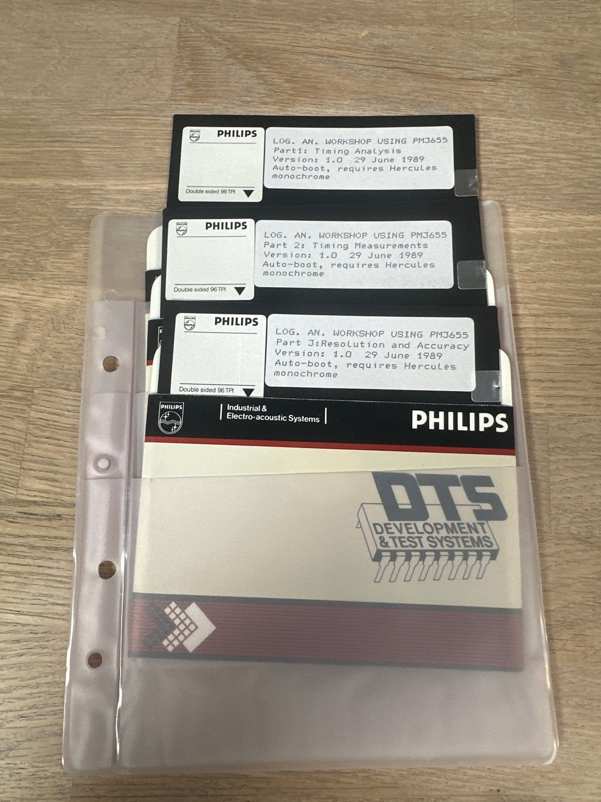 Philips LOG. AN. WORKSHOP USING PM3655 Floppy Disks, Computers en Software, Ophalen of Verzenden