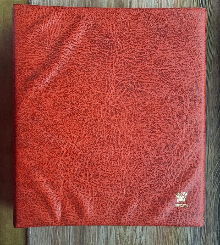 Rood Importa verzamelalbum met 15 insteekbladen, Verzenden, Nederland