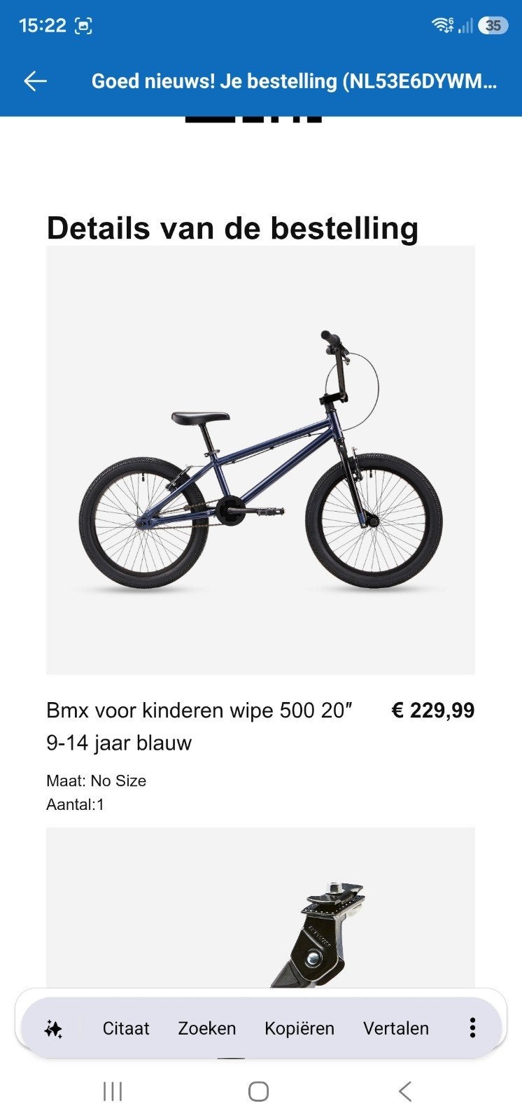 BMX MOUNTAINBIKE FIETS, Fietsen en Brommers, Ophalen of Verzenden, Zo goed als nieuw, Aluminium, 24 inch of meer